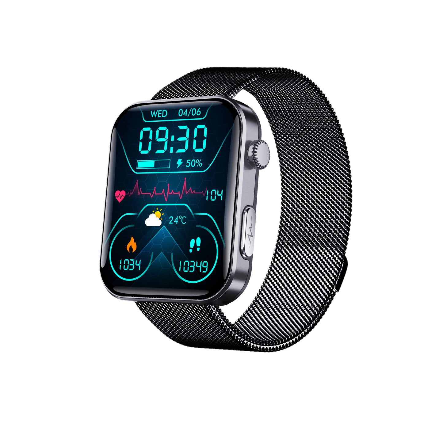 Smart Watch For Men Women Healthy Mornitoring Ips Screen Fitness Tracker With Bluetooth Call  IP67 Waterproof Heart Rate Sleep SpO2 Monitor Pedometer Multiple Sports 7 Days Battery Life